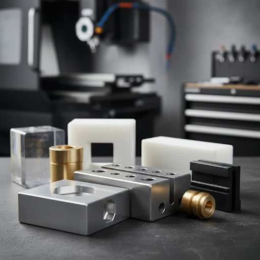 imagem de projeto CNC com peça mecânica e referência de aplicação industrial