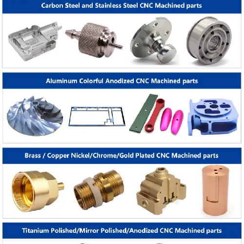 materiais usináveis para componentes CNC de 3 eixos em metal e plástico de engenharia
